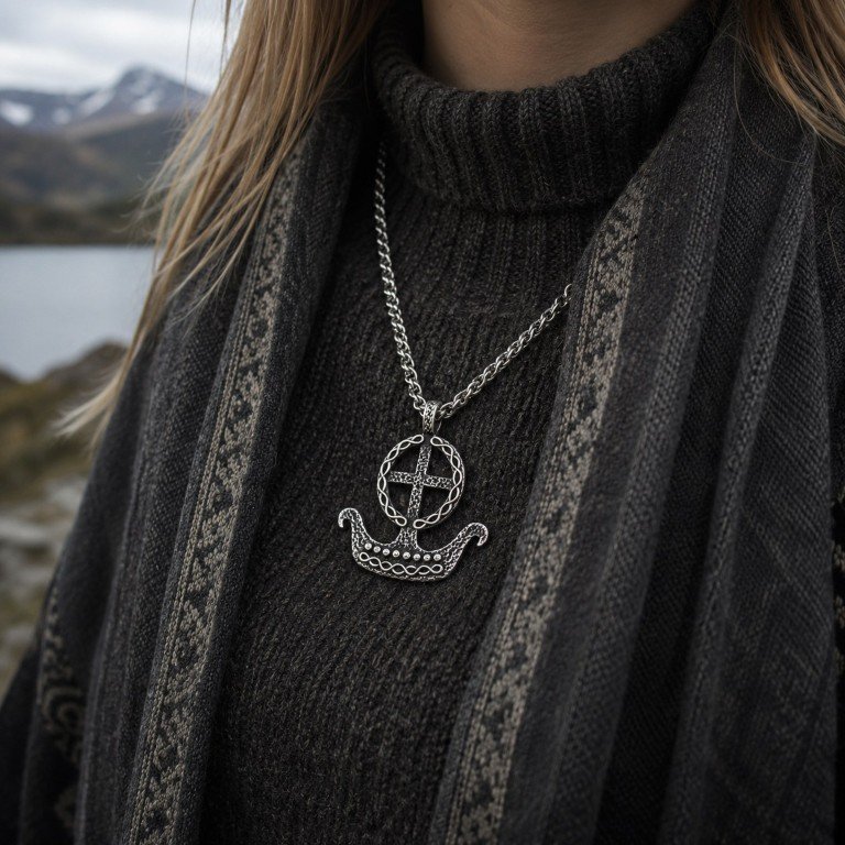 Viking Longship Necklace